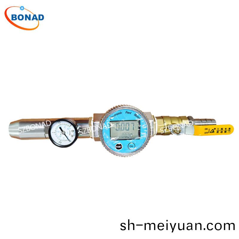 IPX5 and IPX6 water jet spray nozzle with digital flowmeter